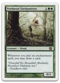 Verduran Enchantress #285 (LP) 8th Edition 8ED Magic MTG - Image 1