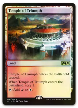 Temple of Triumph #256 (Foil) (NM) Core Set 2021 M21 Magic MTG - Image 1