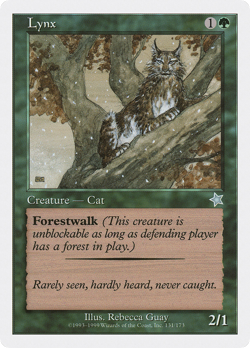 Lynx #131 (MP) Starter 1999 S99 Magic MTG - Image 1