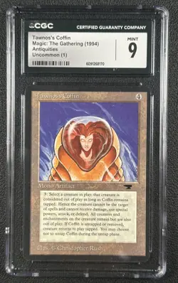 TAWNOS'S COFFIN CGC 9 1994 MAGIC: THE GATHERING MTG ANTIQUITIES #NNO 8170 - Image 1