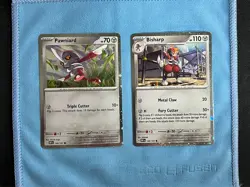 Pokemon Pawniard 148, Bisharp 149 Cosmos Holo Obsidian Flames NM - Image 1