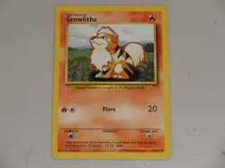 1999 Pokemon Game Base Set #28 Growlithe - Image 1