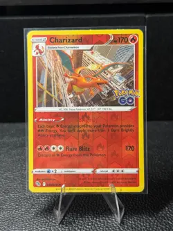Charizard 010/078 Holo Rare Pokemon GO Pokemon Reverse Holo Near Mint - Image 1