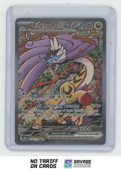 2025 Pokemon SV Prismatic Evolutions Raging Bolt Raging Bolt ex #166/131 - Image 1