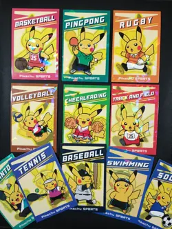 Pokemon Electric Pikachu Database Peru Sports Full Set Holo Ice Cracked - Image 1