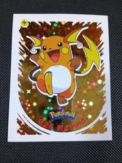2022 POKEMON Prizma Sticker #026 Raichu Gold Star Holo Peru US Seller - Image 1