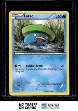 2012 Pokemon Black & White Plasma Storm Lotad #29/135 - Image 1