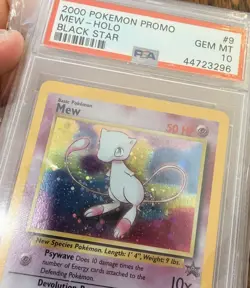 2000 Pokemon Black Star Promo Mew #9 PSA 10 Gem Mint Swirl - Image 3