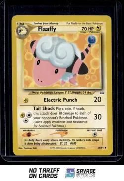 2000 Pokemon Neo Revelation Flaaffy #28/64 - Image 1