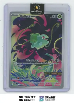 2025 Pokemon Mega Evolution Illus. Rare Holo Bulbasaur #133/132 - Image 1