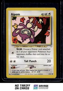 2000 Pokemon Neo Revelation Aipom #41/64 - Image 1