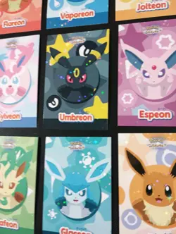 Pokemon Let's Go Eevee Database Peru Circle Set Eeveelutions STAR HOLO - Image 2