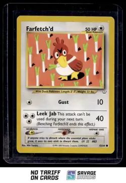 2000 Pokemon Neo Revelation Farfetch'd #43/64 - Image 1