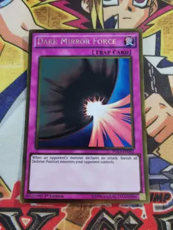Dark Mirror Force pgl3-en092 1st Edition (NM/VLP) Gold Rare Yu-Gi-Oh! - Image 3