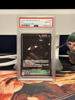 Imu OP13-079 One Piece Carrying On His Will Alternate Art Leader PSA 10 - Image 1