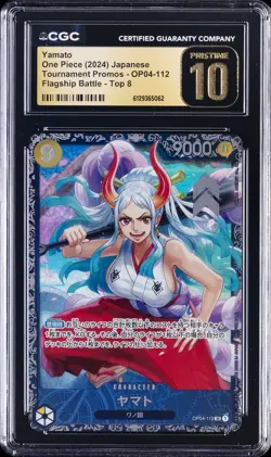 2024 ONE PIECE JAPANESE FLAGSHIP BATTLE TOP 8 PROMO YAMATO CGC 10 PRISTINE - Image 1