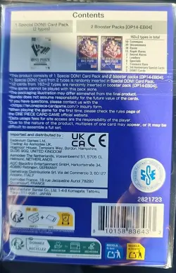 One Piece TCG: Double Pack Set 9 The Azure Sea's Seven - FACTORY SEALED! IN HAND - Image 2