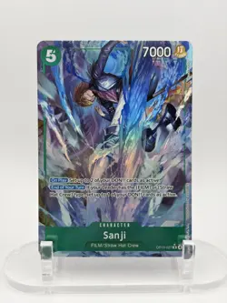 One Piece Sanji OP13-027 R Alt Art Carrying On His Will NM ENGLISH - Image 1