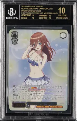 2024 WEISS SCHWARZ INDIVISIBLE FEELINGS MIKU NAKANO BGS 10 BLACK LABEL - Image 1