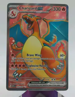 Pokemon Charizard EX Ultra Rare Sv: Scarlet & Violet 151 Card 183/165 NM - Image 1