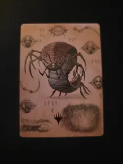 Koh The Face Stealer Art Card Gold Stamped Planeswalker Symbol - Image 1