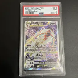 Deoxys Galarian Gallery SW&SH Crown Zenith Card #GG46 Near Mint Condition PSA 9 - Image 1