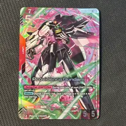 Providence Gundam GD03-033 LR+ Foil Unit Card Gundam Card Game Steel Requiem - Image 1