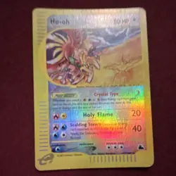 Pokemon Ho-oh Skyridge Holo Rare Crystal Type Card 149/144 80 HP 2003 - Image 2