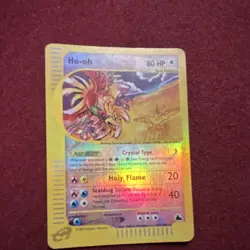 Pokemon Ho-oh Skyridge Holo Rare Crystal Type Card 149/144 80 HP 2003 - Image 3