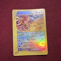 Pokemon Ho-oh Skyridge Holo Rare Crystal Type Card 149/144 80 HP 2003 - Image 4