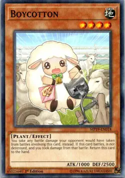 Boycotton MP19-EN018 Yu-Gi-Oh! Card Light Play 1st Edition - Image 1
