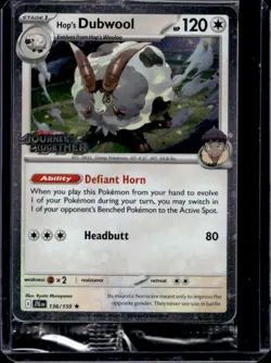 2025 Pokemon Journey Together Hop's Dubwool Promo Cards #136/159 - Image 1