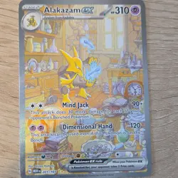 Alakazam ex 201/165 Scarlet & Violet 151 Special Illustration Rare Holo EX Card - Image 1