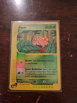 Paras - 99/147 - Pokemon Aquapolis Reverse Holo Rare Card LP - Image 1