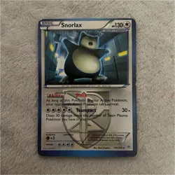 Pokemon Snorlax Plasma Storm 101/135 Rare Team Plasma Basic English Card - Image 1