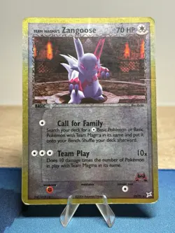 Team Magma's Zangoose 23/95 Team Magma vs Team Aqua Reverse Holo Pokemon Card MP - Image 1