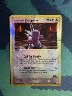 Team Magma's Zangoose 23/95 Team Magma vs Team Aqua Reverse Holo Pokemon Card MP - Image 2