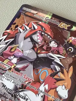 Pokemon Team Magma's Groudon EX 15/34 Double Crisis Ultra Rare Holo EX Card - Image 3