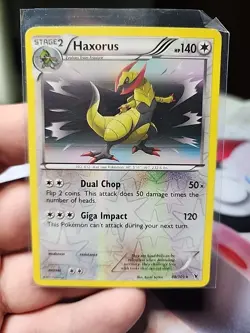 Pokemon Card Haxorus 88/101 Reverse Holo Rare Noble Victories - Image 1