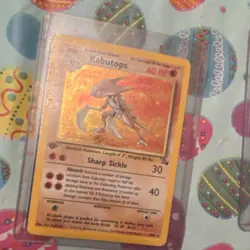 Pokemon Fossil Holo Card Lot 1999 Hitmonlee Kabutops Haunter Nintendo - Image 2