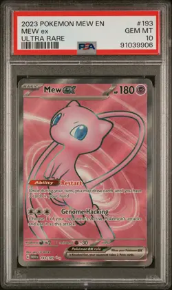 2023 Pokemon Mew EN-151 Mew EX Ultra Rare PSA 10 #193 - Image 1
