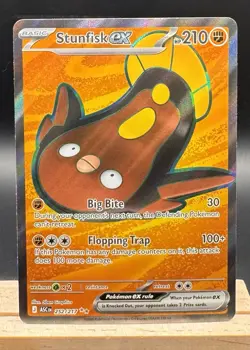 Stunfisk ex 252/217 Ultra Rare Ascended Heroes Pokemon TCG NM - Image 1