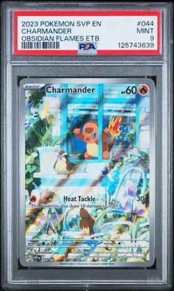 Pokemon Charmander 044 Sv: Scarlet & Violet Promo Cards Promo Holo 2023 PSA 9 - Image 1