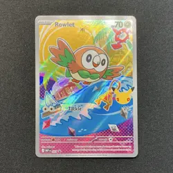 Pokemon Rowlet Holo Basic 043 HP 70 2026 Card - Image 1