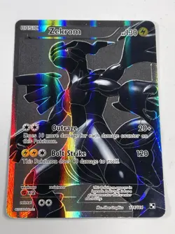 Zekrom 114/114 Black & White Base Full Art Holo Ultra Rare Pokemon - Image 1