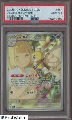 2025 Pokemon SV9 Japanese Art Rare #164 Lillie's Ribombee PSA 10 GEM MINT - Image 1