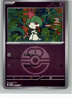 RALTS 087/217 C ME: ASCENDED HEROES LOVE BALL HOLO POKEMON NM - Image 1