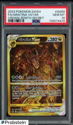 2023 Pokemon SWSH Crown Zenith Secret #GG69 FA Giratina VSTAR PSA 10 - Image 1