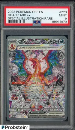 2023 Pokemon OBF EN Special Illustration Rare #223 Charizard ex PSA 9 MINT - Image 1