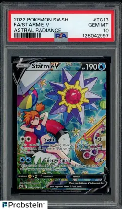 2022 Pokemon SWSH Astral Radiance #TG13 FA Starmie V PSA 10 GEM MINT - Image 1